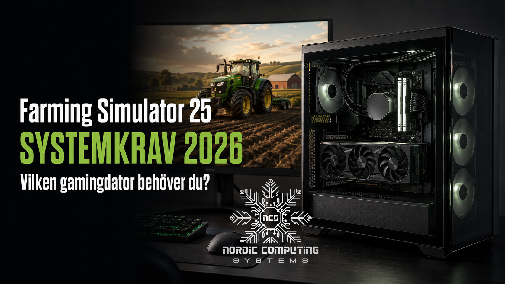 Gamingdator för Farming Simulator 25 – systemkrav 2026