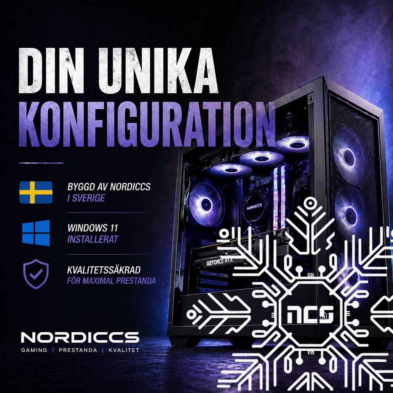 Konfigurera och bygg din egen dator Nordic Computing Systems